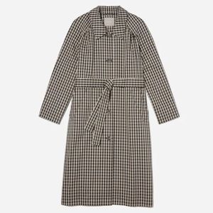 NWT Everlane The Gathered Drape Trench in Khaki/Black XXS